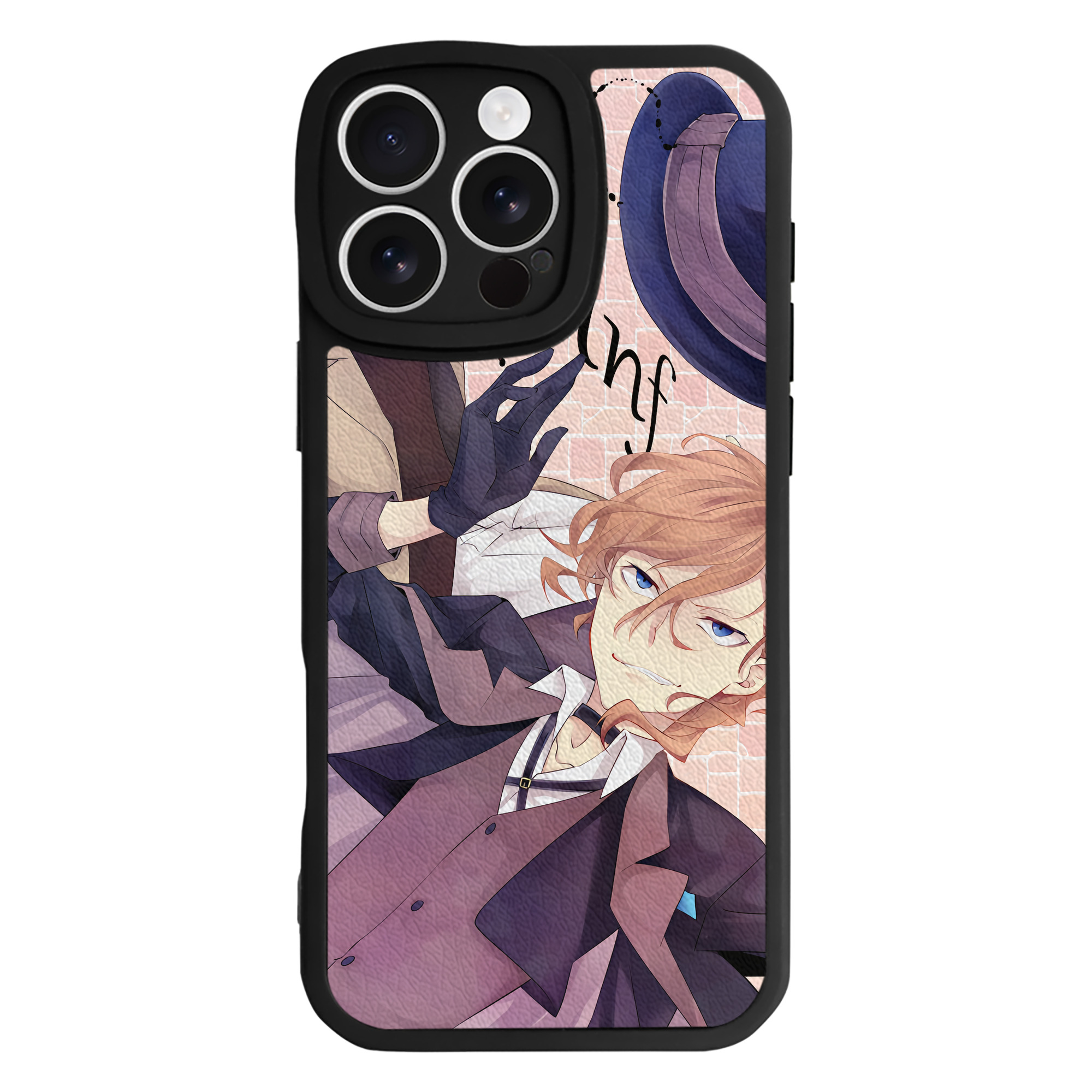 （画像用） 文豪ストレイドッグス Bungo Stray Dogs 【iPhone 16シリーズ対応】シリコンスマホケース（レザー調） 材質：シリコン